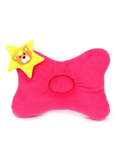 babyhug Babyhug Butterfly Shaped Plush Baby Pillow - Pink, Super Soft, Comfortable Head Support for 0-3 Months, 19x32 cm  - Image 1