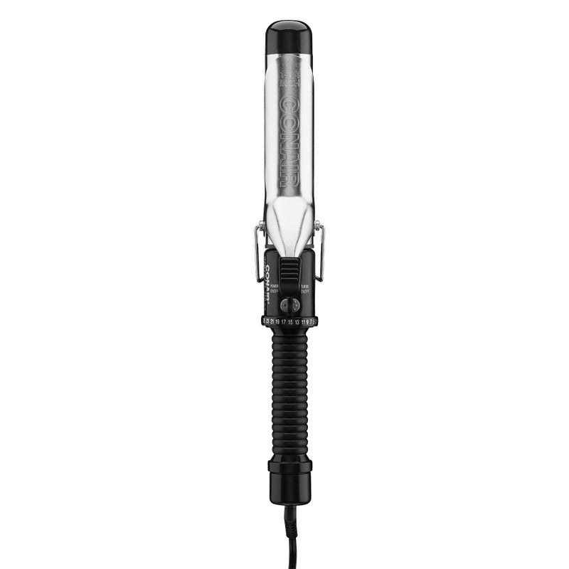 Conair Instant Heat 1Â¼-Inch Curling Iron, 1Â¼-Inch Barrel Produces Loose Curls, Hair Curler for Medium and Long Hair, 25 Heat Settings, Black - Image 1