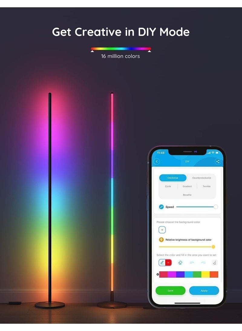 جوفي صباح أرضي Govee RGBIC، مصباح زاوية LED متوافق مع Alexa - Image 5