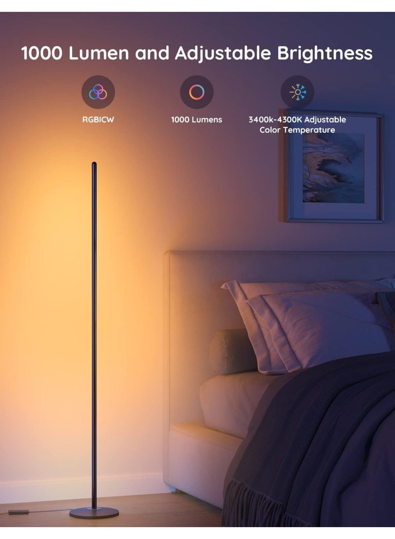 جوفي صباح أرضي Govee RGBIC، مصباح زاوية LED متوافق مع Alexa - Image 2
