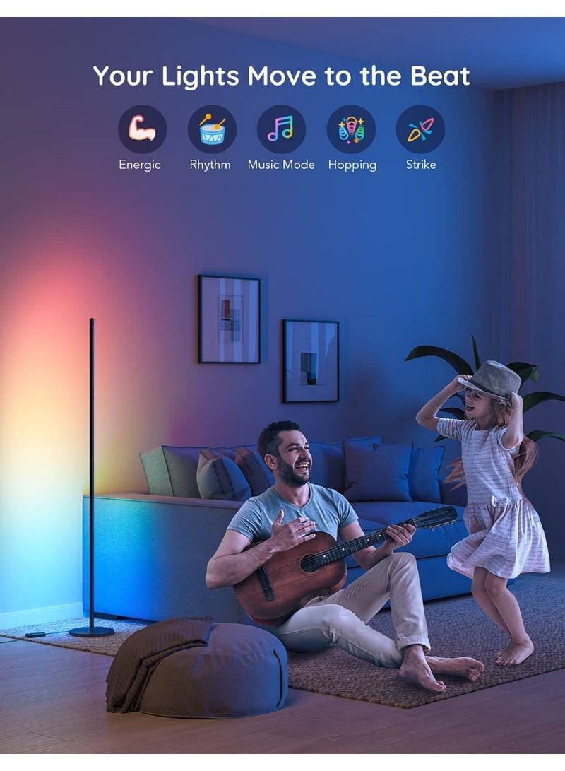 جوفي صباح أرضي Govee RGBIC، مصباح زاوية LED متوافق مع Alexa - Image 3