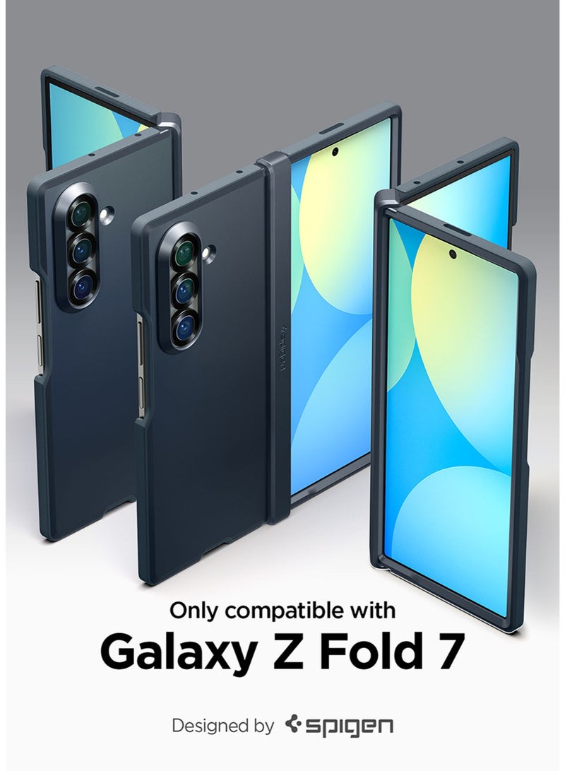 Spigen Tough Armor Pro MagFit for Samsung Galaxy Z Fold 7 Case [MagSafe Compatible] Cover (2025) - Metal Slate  - Image 2