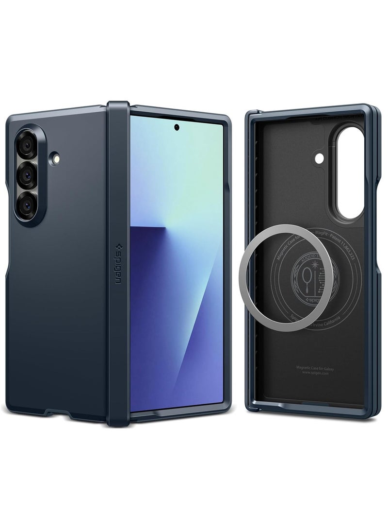 Spigen Tough Armor Pro MagFit for Samsung Galaxy Z Fold 7 Case [MagSafe Compatible] Cover (2025) - Metal Slate  - Image 1