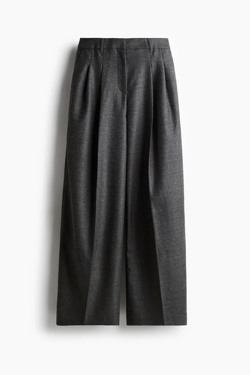 H&M Wide wool-blend trousers