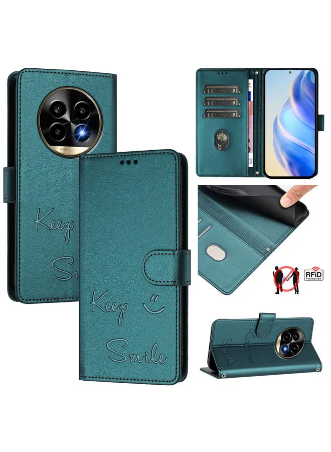 اس-توب جراب لهاتف Realme 13 Pro / 13 Pro+ 5G جراب هاتف جلدي بنقش ابتسامة بتقنية RFID - Image 1