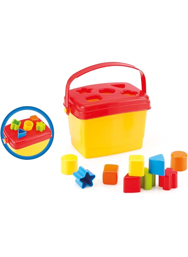 Dolu Kids Shape Sorter Bucket With 5 Shapes For Ages 1 Plus Years Old Multicolored - Image 1