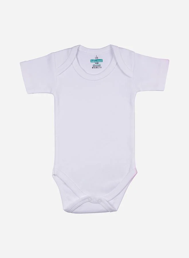 Babies Basic Pack of 3 - Solid Short Sleeves Bodysuit by Styli