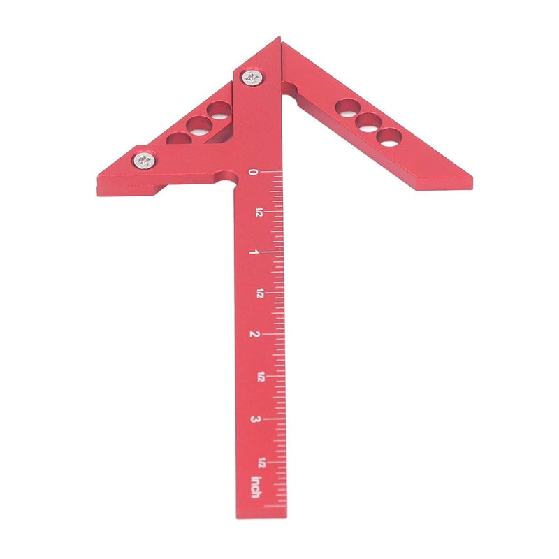 Aluminum Alloy Center Line Ruler 100mm 45 90 Degree Woodworking Measuring Tool - Image 5
