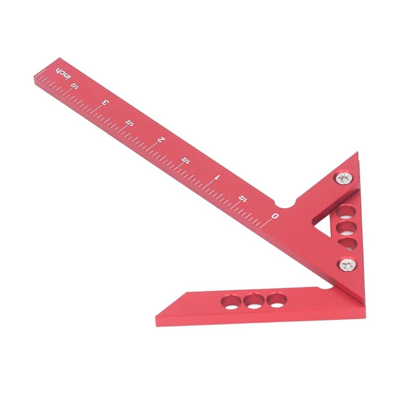 Aluminum Alloy Center Line Ruler 100mm 45 90 Degree Woodworking Measuring Tool - Image 4