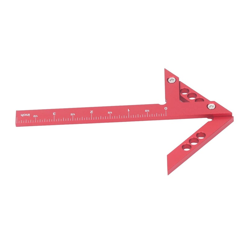 Aluminum Alloy Center Line Ruler 100mm 45 90 Degree Woodworking Measuring Tool - Image 3