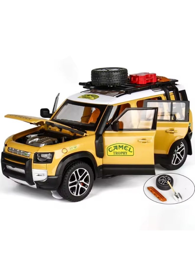 TOY GARDEN 1:24 Alloy Rover Defender Toy Car – Diecast Model with Tools, Sound & Light, Pull Back Action – Gift for Kids  - Image 1