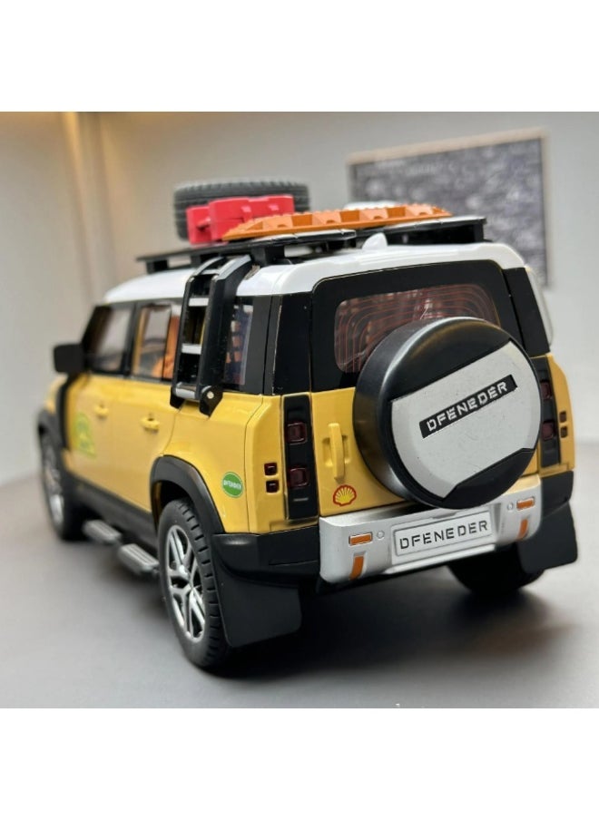 TOY GARDEN 1:24 Alloy Rover Defender Toy Car – Diecast Model with Tools, Sound & Light, Pull Back Action – Gift for Kids  - Image 2