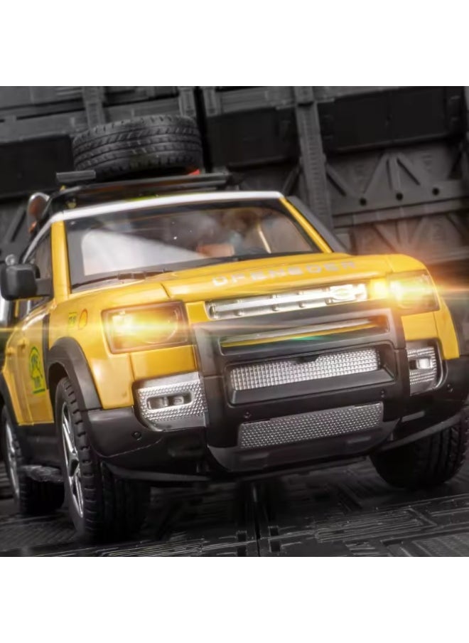 TOY GARDEN 1:24 Alloy Rover Defender Toy Car – Diecast Model with Tools, Sound & Light, Pull Back Action – Gift for Kids  - Image 3