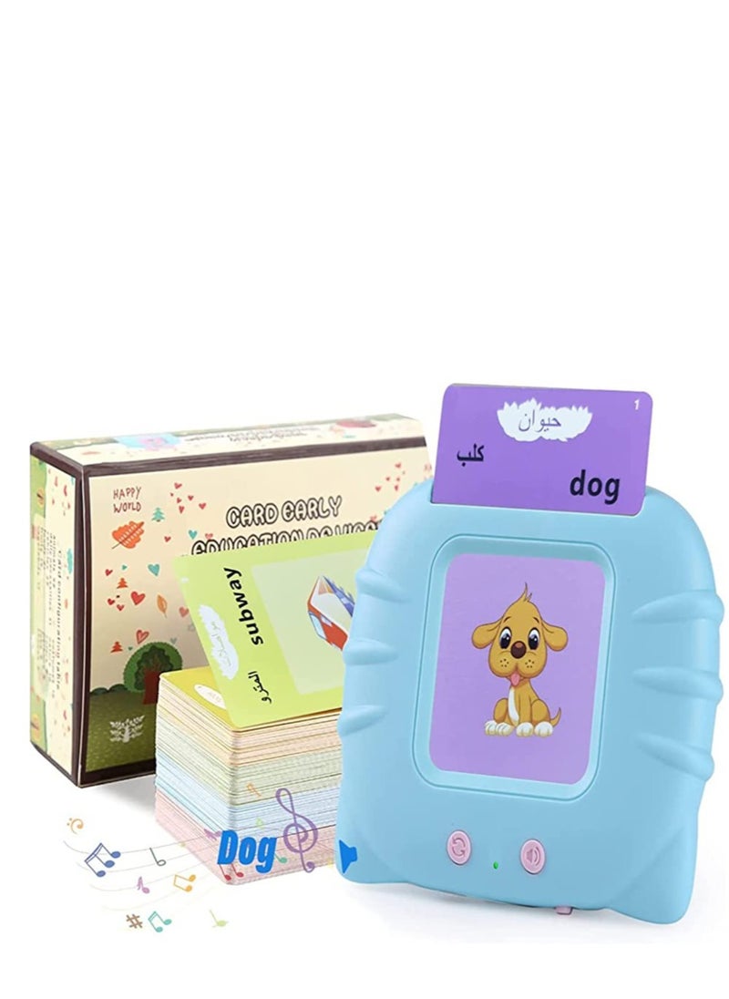 LIXADA - Educational Toys For Toddlers Talking Flash Cards Educational Toys,Languages: English and Arabic - Image 1