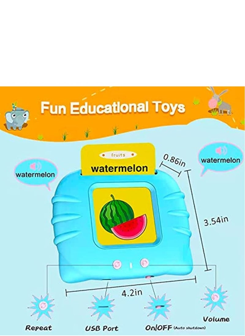 LIXADA - Educational Toys For Toddlers Talking Flash Cards Educational Toys,Languages: English and Arabic - Image 1