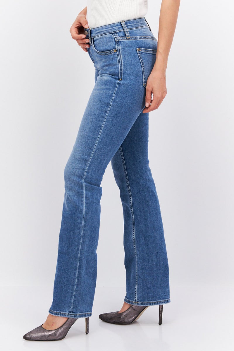 ESPRIT جينز دنيم ضيق للنساء بقصة بوت كات، غسول أزرق - Image 2