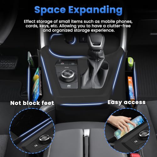 Autorder Silicone Center Console Organizer for 2019-2025 Toyota RAV4 Accessories Seat Gap Storage Box Soft Gear Shift Panel Trim Cover - Image 5