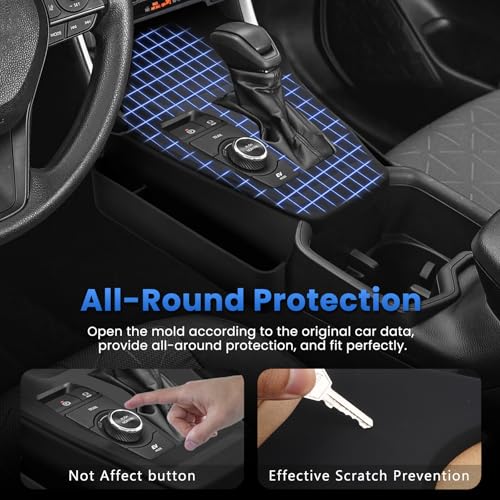 Autorder Silicone Center Console Organizer for 2019-2025 Toyota RAV4 Accessories Seat Gap Storage Box Soft Gear Shift Panel Trim Cover - Image 4