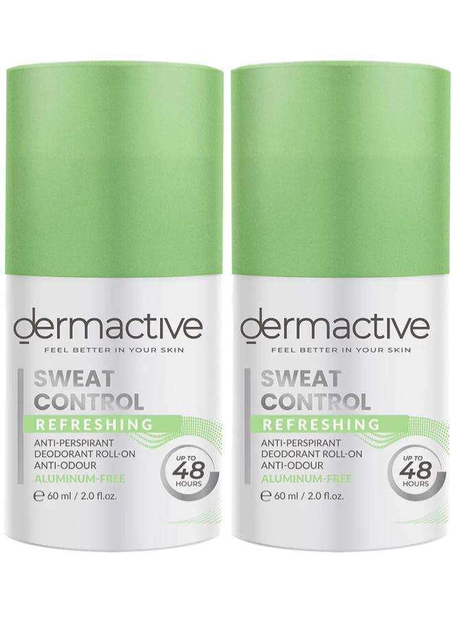 Dermactive DERMACTIV SWEAT CONTROL REFRESHING ALUMINUM FREE ROLL 1+1 ON 60ML