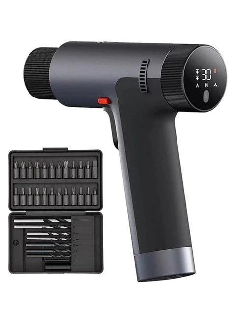 Xiaomi 12V Max Brushless Cordless Drill 30 nm Powerful Torque 30-speed Precision Control 3 Operating Modes Smart Display latest version (Gray)
