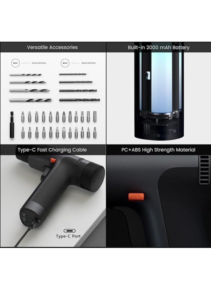 Xiaomi Xiaomi 12V Max Brushless Cordless Drill 30 nm Powerful Torque 30-speed Precision Control 3 Operating Modes Smart Display latest version (Gray)  - Image 3