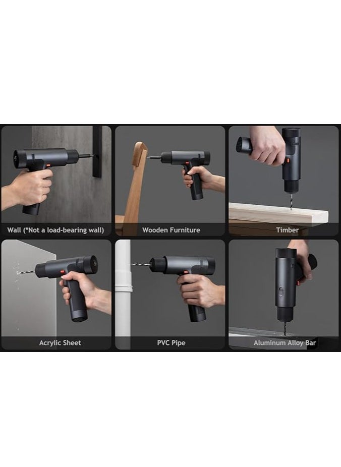 Xiaomi Xiaomi 12V Max Brushless Cordless Drill 30 nm Powerful Torque 30-speed Precision Control 3 Operating Modes Smart Display latest version (Gray)  - Image 5