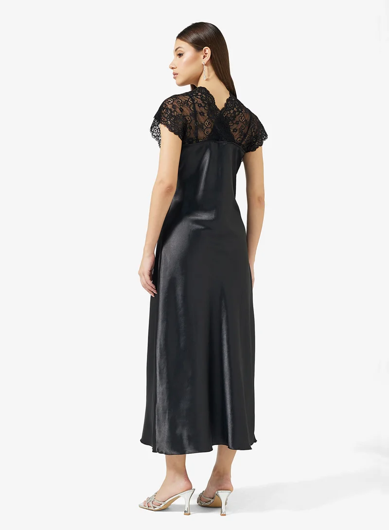 ELLA Night Dress With Lace