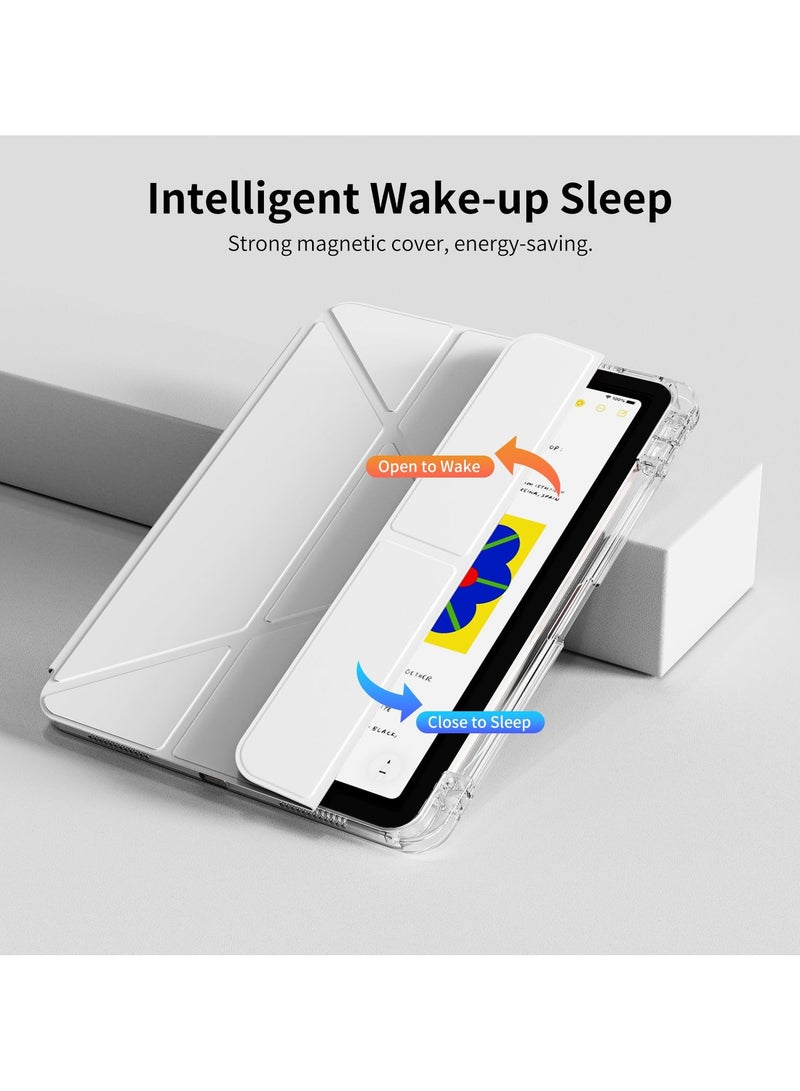 كيس لـ iPad 2022 (10th) 10.9 بوصة / 2025 (11th) 11 بوصة, تصميم ثلاثي الطي على شكل Y, زاوية متعددة, غطاء الجلد اللوحي مع فتحة القلم, إيقاظ / نوم تلقائي - Image 3