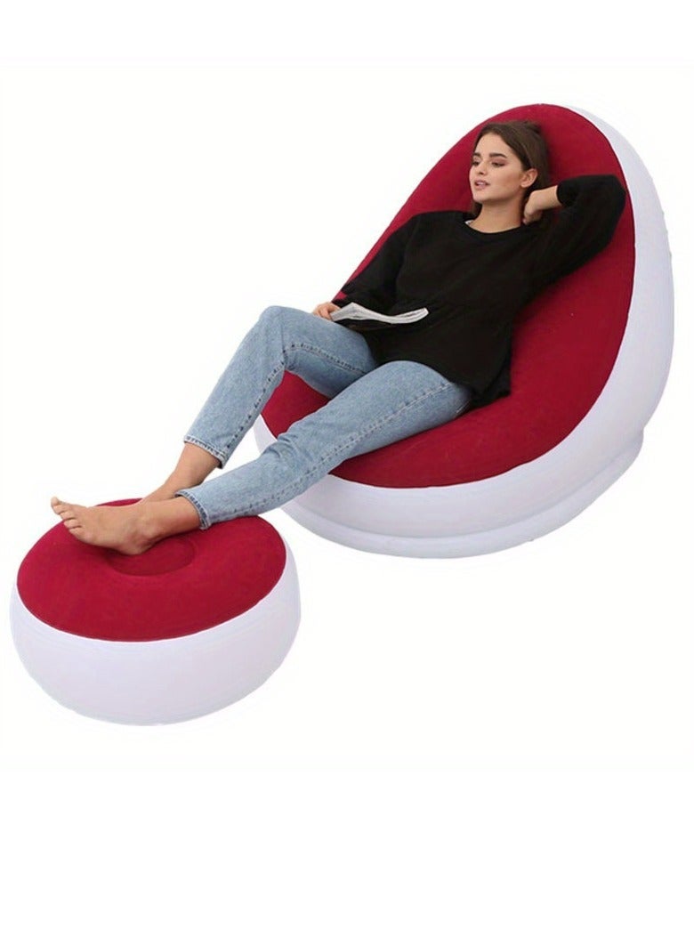 Generic Inflatable Sofa Household Outdoor Inflatable Stool Sofa Leisurely Inflatable Sofa  - Image 1