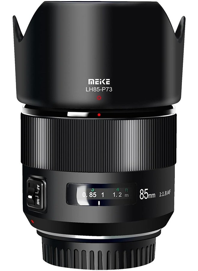 Meke Meike 85mm F1.8 Full Frame Auto Focus Medium-Telephoto Portrait Lens Compatible with Canon EOS EF Mount Digital SLR Cameras 5D Mark IV 6D Mark II  - Image 1
