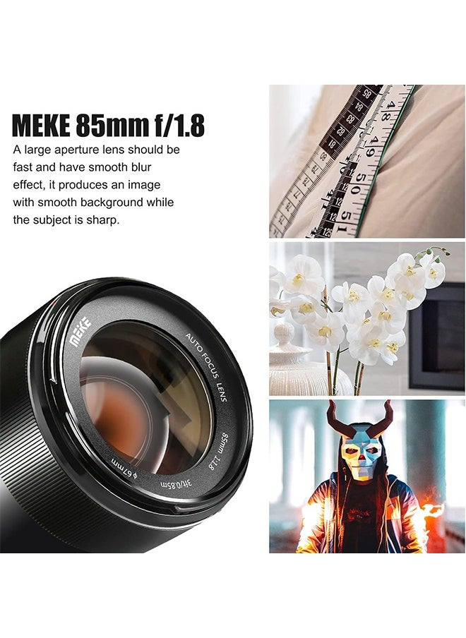 Meke Meike 85mm F1.8 Full Frame Auto Focus Medium-Telephoto Portrait Lens Compatible with Canon EOS EF Mount Digital SLR Cameras 5D Mark IV 6D Mark II  - Image 4
