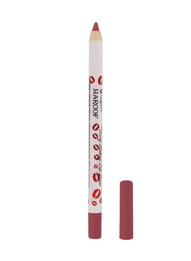 MAROOF قلم تحديد الشفاه غير اللامع القابل للسحب والمضاد للماء يدوم لمدة 24 ساعة من ماروف، 1.2 جرام - Image 1