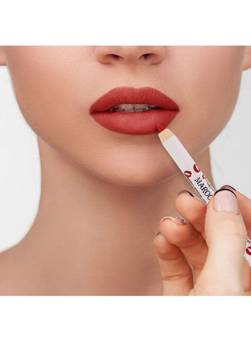 MAROOF قلم تحديد الشفاه غير اللامع القابل للسحب والمضاد للماء يدوم لمدة 24 ساعة من ماروف، 1.2 جرام - Image 2