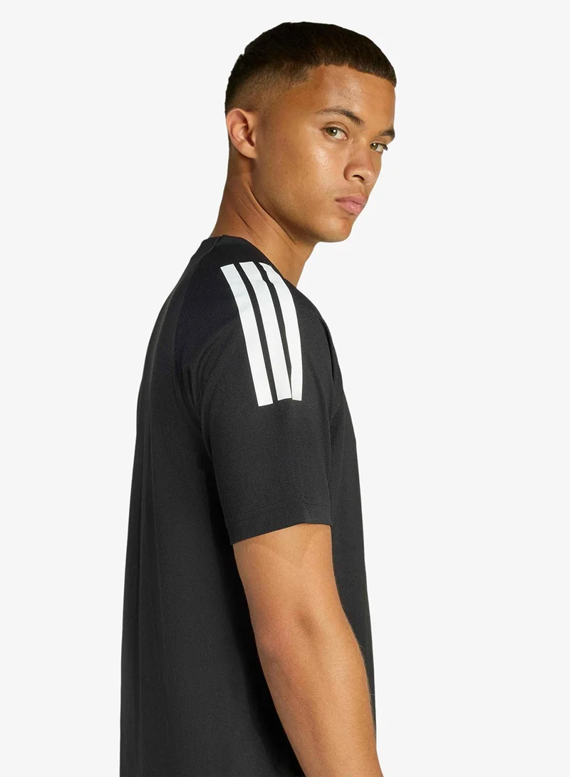 Adidas BLACK/WHITE 3-Stripes Climacool Sereno T-Shirt for Men | Best Price UAE