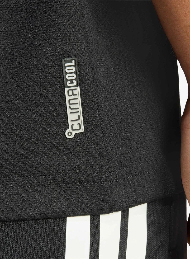 Adidas BLACK/WHITE 3-Stripes Climacool Sereno T-Shirt for Men | Best Price UAE