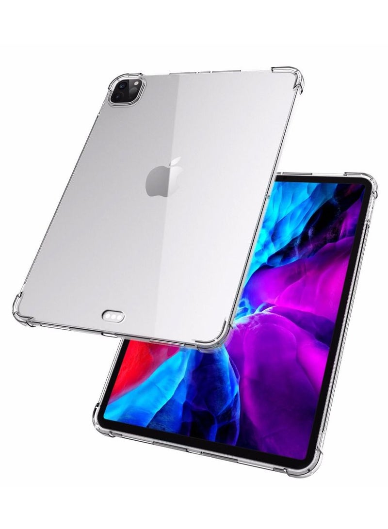 CATANES iPad Pro 12.9 inch Case Shockproof Gorilla TPU Cover Transparent with Reinforced Corners Clear - Image 2