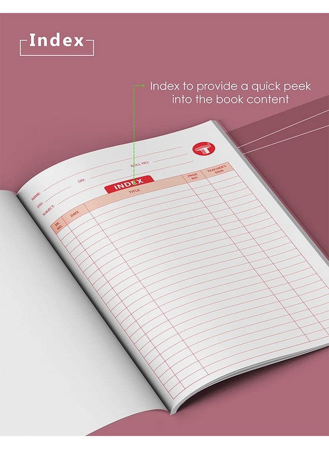 TARGET PUBLICATIONS Big Maths Square Ruled Notebooks | Square 1 inch | 172 Pages | Hard Brown Cover | 155 cm x 19 cm Approx | Maths Notebook for Exercise and Practice | Pack of 5 Books | GSM 57 (ws9124) - Image 4