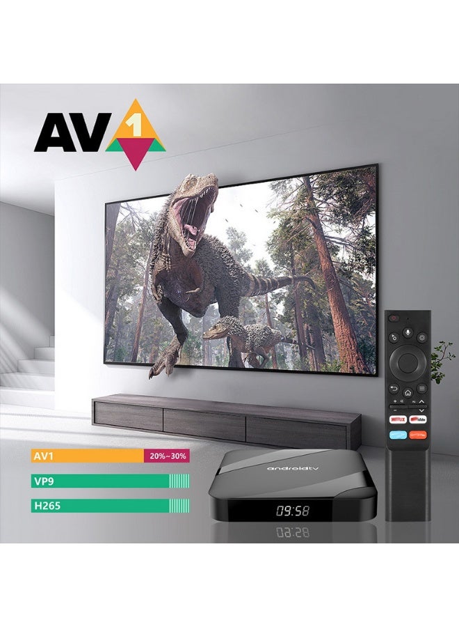 تلفزيون 8K 4 + 64GB Ultra HD ATV W2 صندوق التجهيز مع Android 14.0 وشريحة S905W2 ، 5G لاسلكي + بلوتوث 5.0 ، التحكم الصوتي الأكثر ذكاءً - Image 4