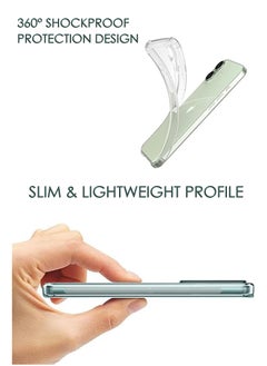 NAFCO For iPhone 16 - Ultra Clear Transparent Silicone Drop-Proof Clear Flexible Protective Phone Cover - Transparent  - Image 3