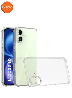 NAFCO For iPhone 16 - Ultra Clear Transparent Silicone Drop-Proof Clear Flexible Protective Phone Cover - Transparent  - Image 1