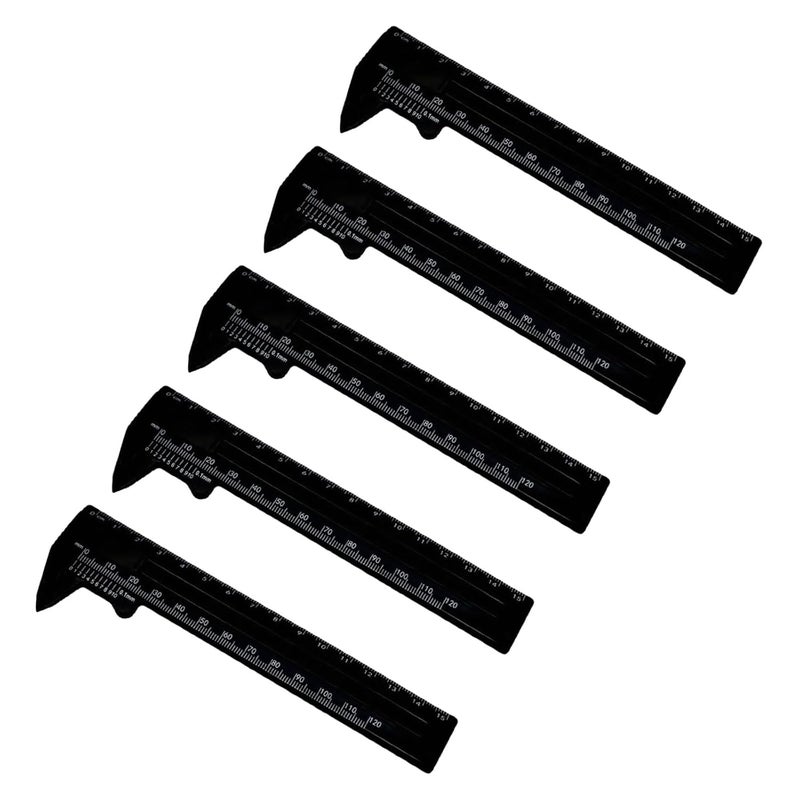 15 cm Black Vernier Caliper Double Scale Micrometer 0 150mm 0 180mm Measuring Tool - Image 2