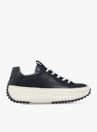 MISSY Women Solid Chunky Sole Sneakers with Lace-Up Closure