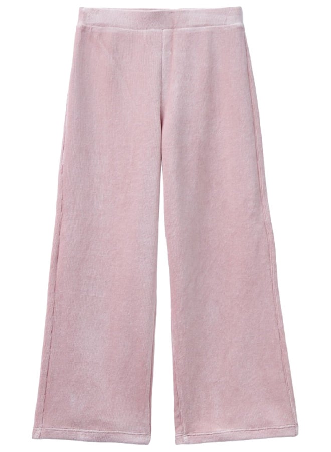 بينيتون بنات بنطلون شنيل واسع