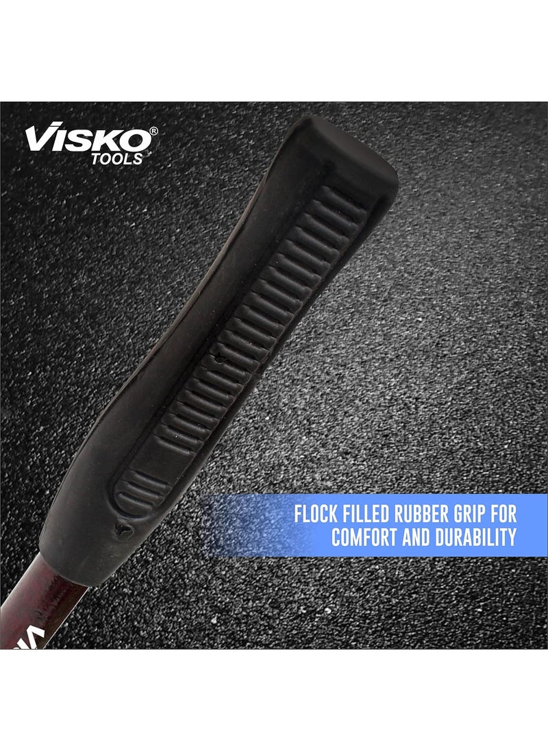 Visko Visko 707 Curved Claw Hammer 077 kg Heat Treatment DropForged Hammerhead for Pulling Nails Prying Boards Demolition Work Hanging Black Color  - Image 2