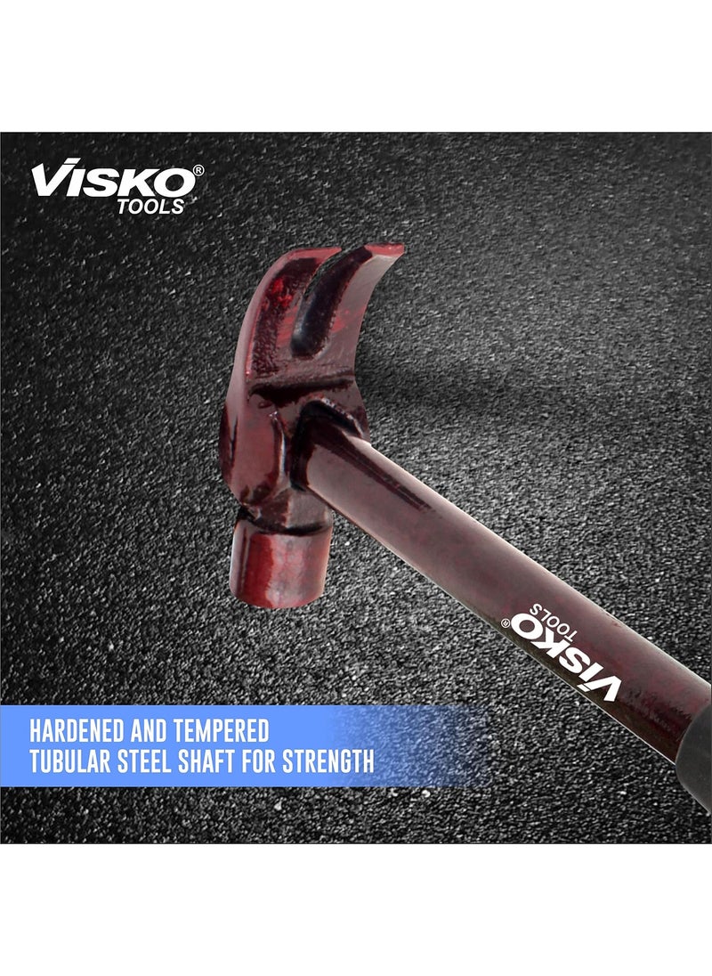 Visko Visko 707 Curved Claw Hammer 077 kg Heat Treatment DropForged Hammerhead for Pulling Nails Prying Boards Demolition Work Hanging Black Color  - Image 5
