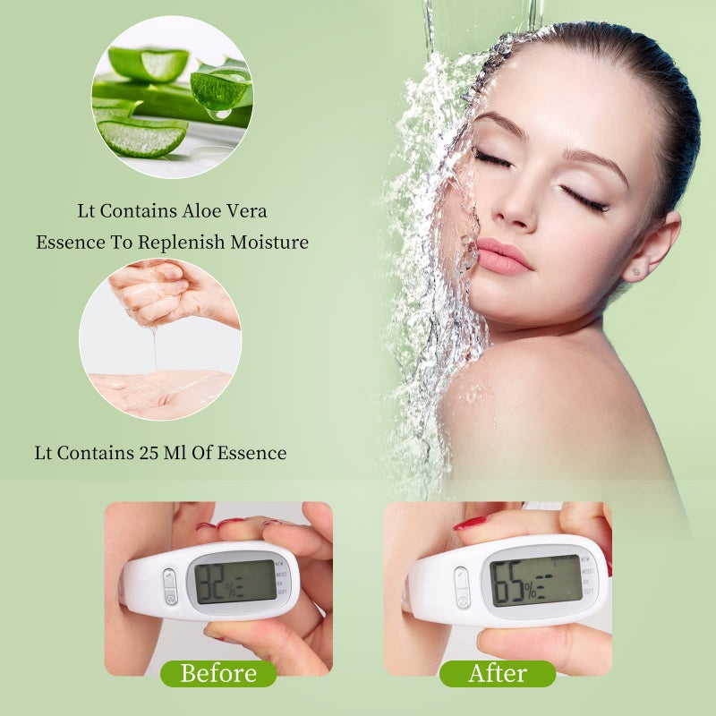 YAFUSIPE Face Masks Skincare Sheet Mask Aloe Vera Sheets Mask, Hydrating Face Masks Soothing Facial Mask for All SkinTypes Sun Care, Facial Masks for Women Skin Care Sheet Masks for Face Pack of 10 - Image 3