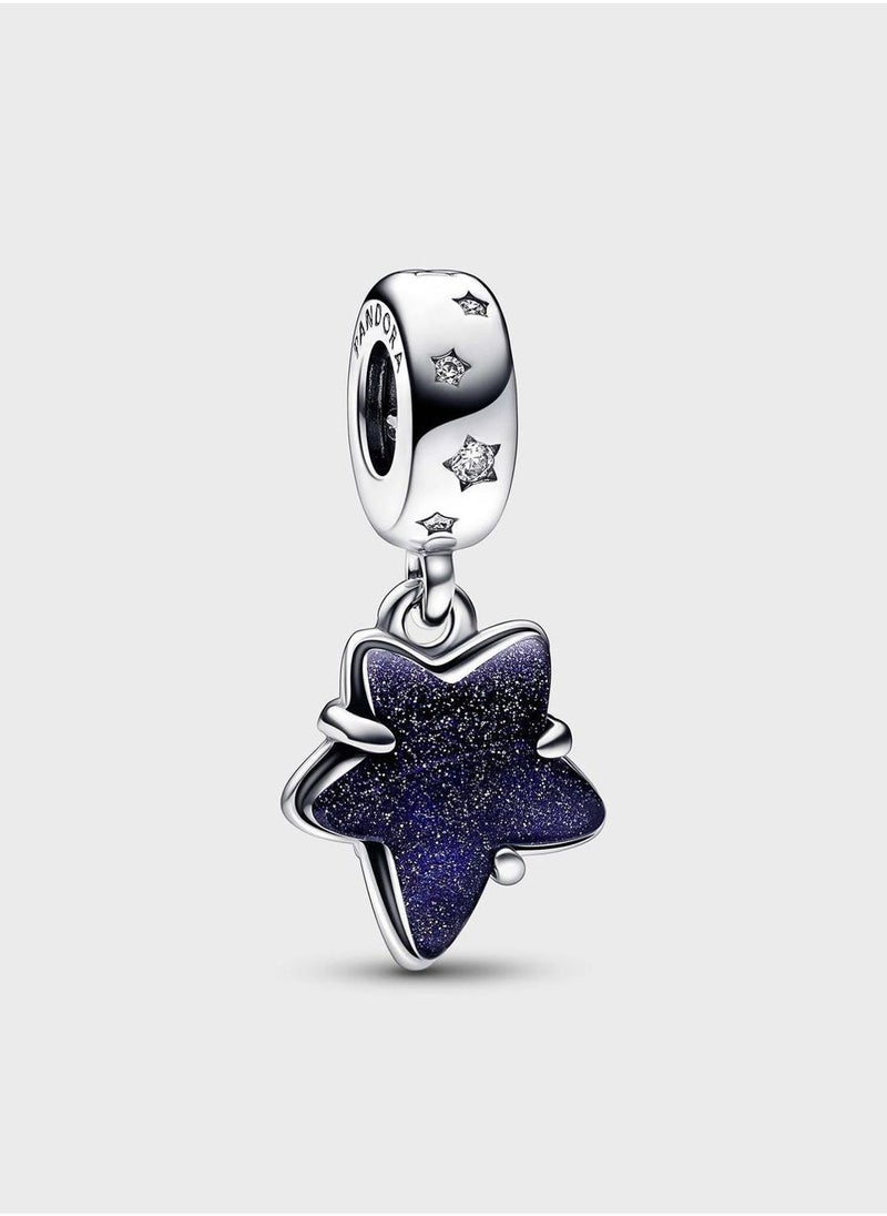 PANDORA Celestial Galaxy Star Murano Dangle Charm - Image 1