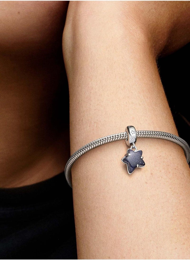 PANDORA Celestial Galaxy Star Murano Dangle Charm - Image 5