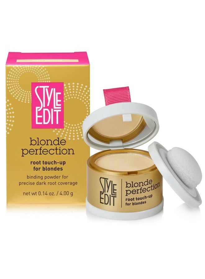STYLE EDIT Root Touch Up Powder by Style Edit | Temporary Hair Color for Light Blonde, Dark Roots, Highlights, and Grays | Mineral Infused Concealer for Thinning Hair and Hairline | 0.14 oz. - Image 1