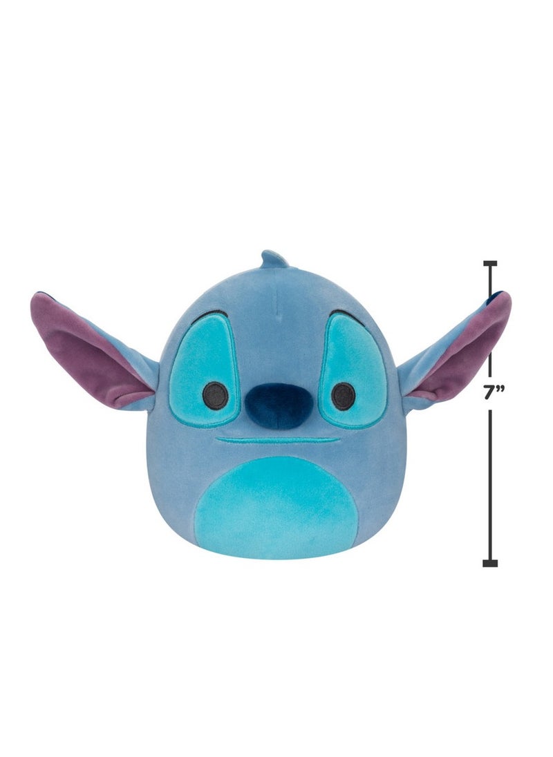 سكويش مالو Squishmallows Official Kellytoy Plush Stitch - لعبة محشوة فائقة النعومة من ديزني باللونين الأزرق والوردي 7 بوصات SQK0303  - Image 3